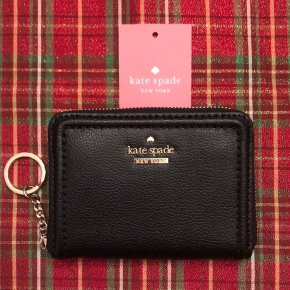 Brand New Kate Spade Dani Black Genuine Leather Patterson Drive Zippered Wallet - Picture 3 of 12